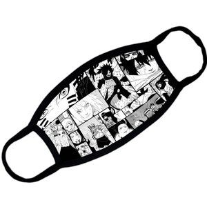 Naruto Black & White Manga Face Mask